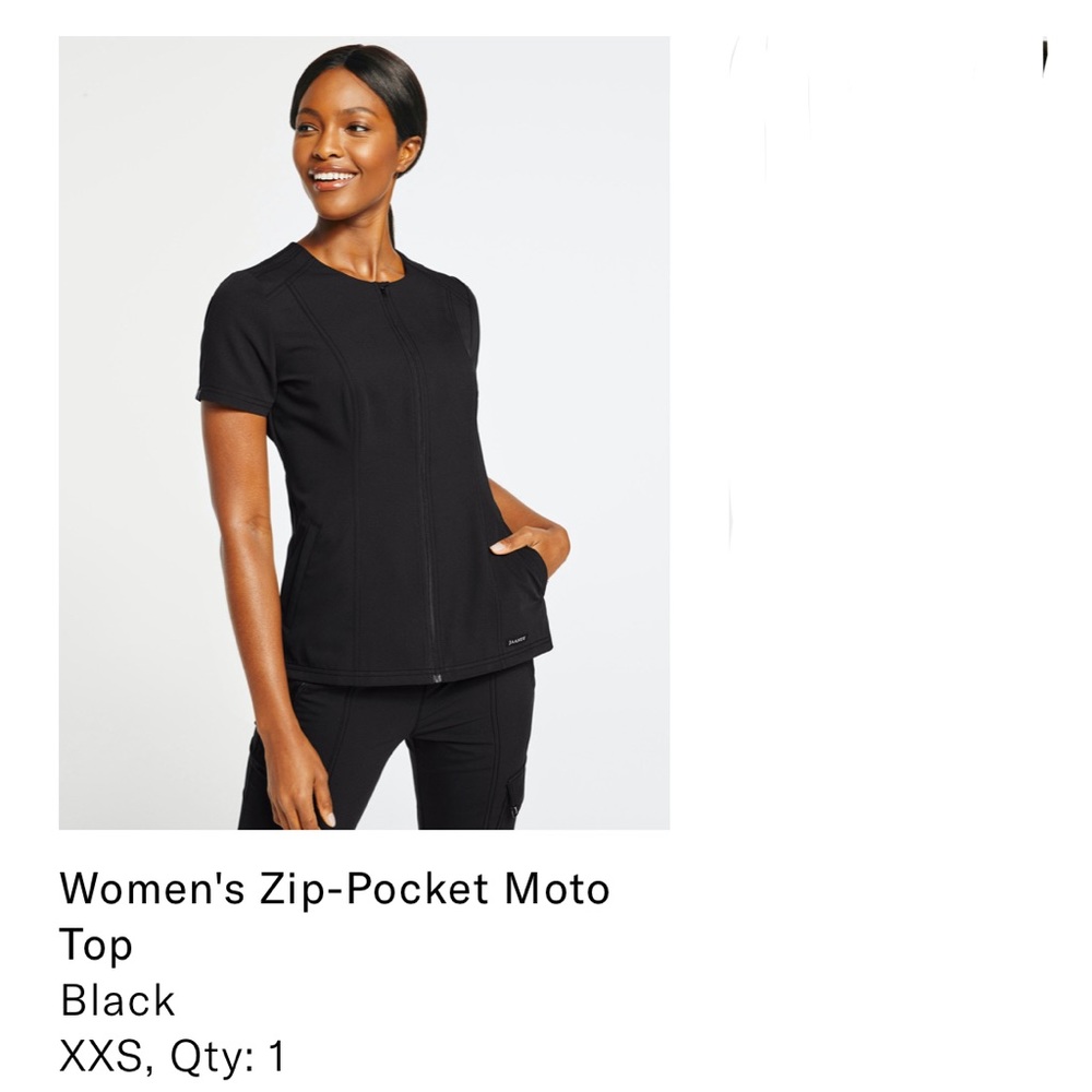 Women's Zip-Pocket Moto
Top Black XXS